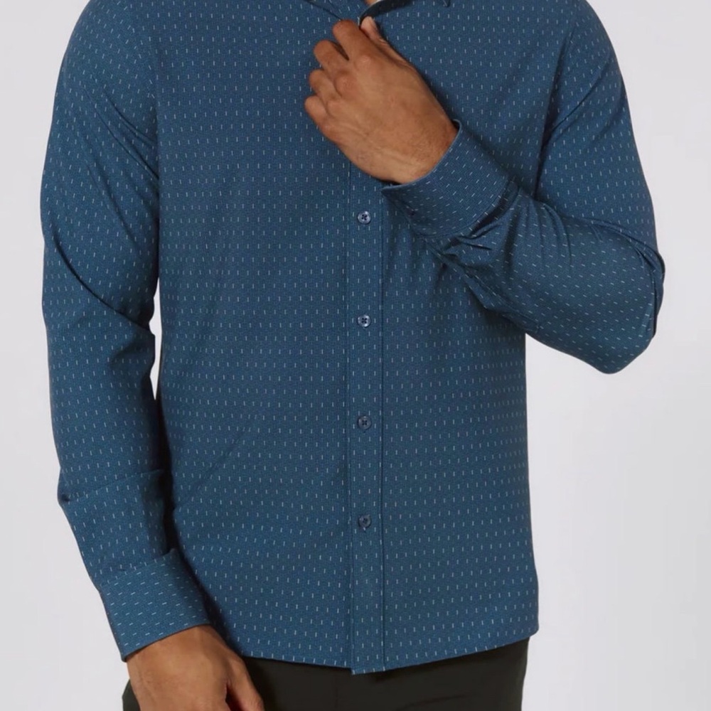 7 Diamonds Camilo Long Sleeve Shirt- Navy